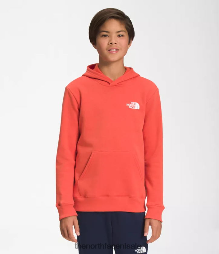 kinderen Camp fleece trui met capuchon The North Face P464ZN1105 kleding retro-oranje