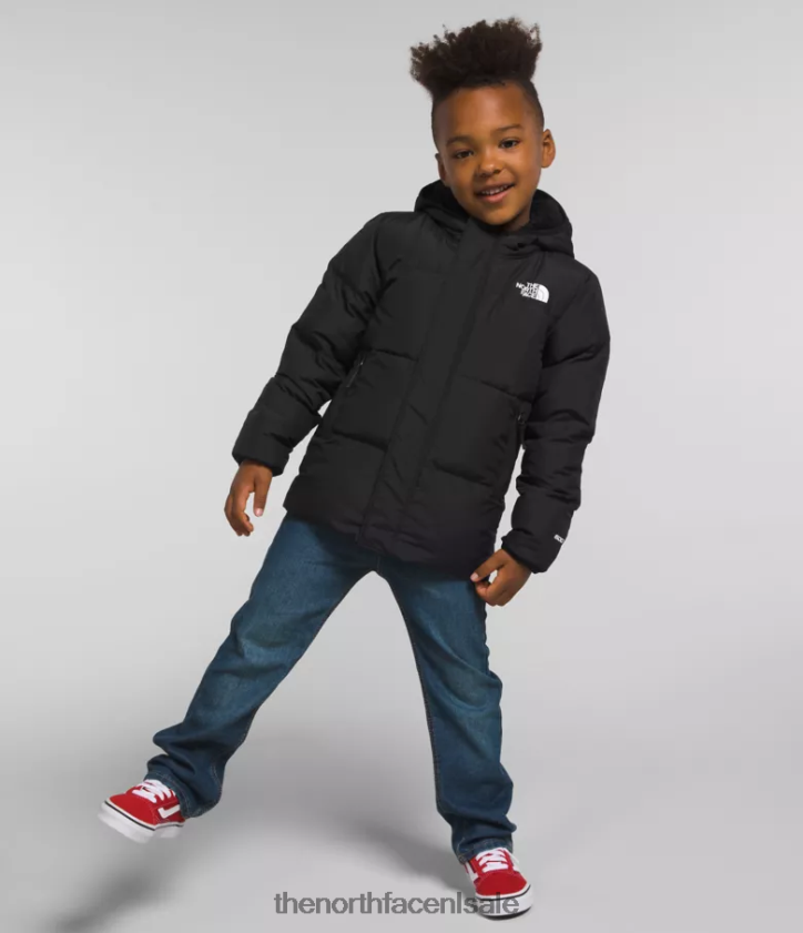 kinderen North-down jas met capuchon The North Face P464ZN863 kleding tn zwart