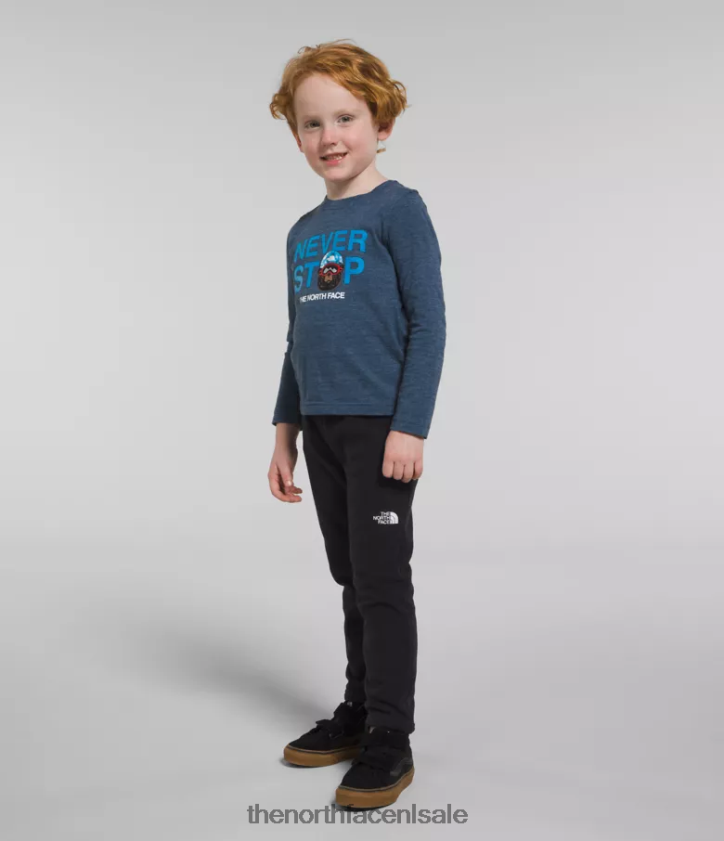kinderen gletsjer broek The North Face P464ZN1065 kleding tn zwart