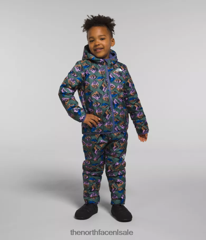 kinderen omkeerbare thermoballbroek The North Face P464ZN1191 kleding grot blauw