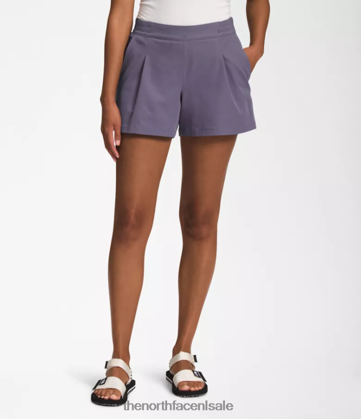vrouwen standaard korte broek The North Face P464ZN683 kleding maan leisteen