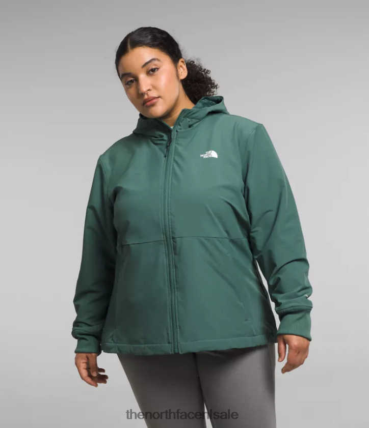 vrouwen plus Shelbe Raschel-hoodie The North Face P464ZN245 kleding donkere salie