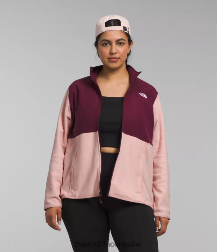vrouwen plus alpine polartec 100 jas The North Face P464ZN1225 kleding roze mos/boysenbes