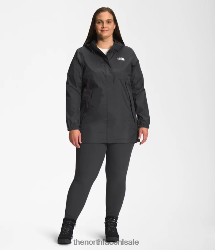 vrouwen plus antora parka The North Face P464ZN436 kleding asfalt grijs