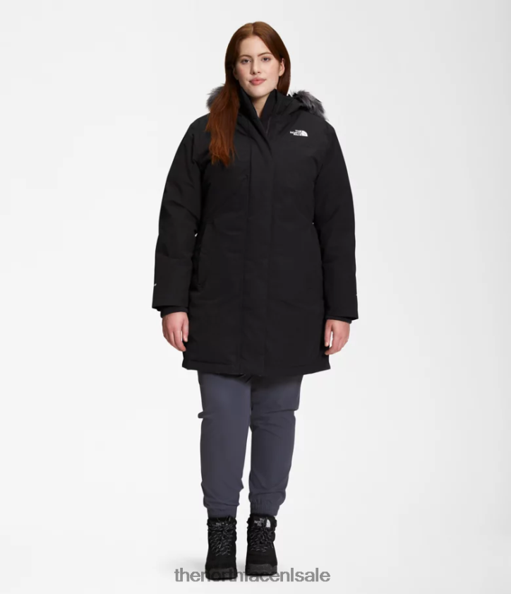 vrouwen plus arctische parka The North Face P464ZN1283 kleding tn zwart