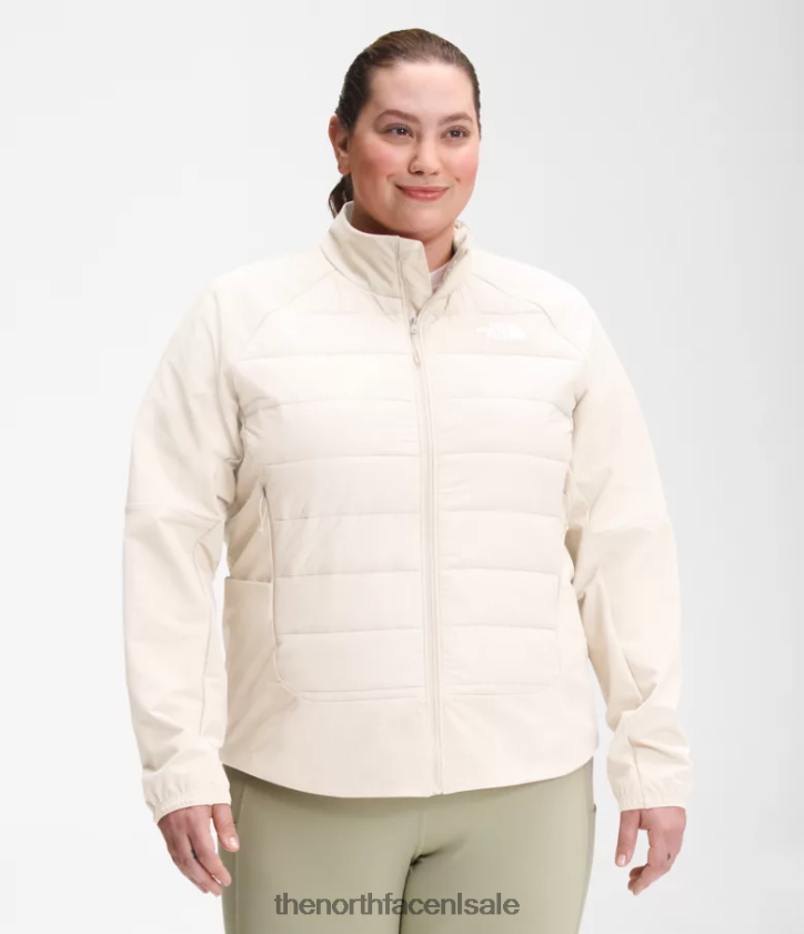 vrouwen plus shelter cove hybride jas The North Face P464ZN1145 kleding gardenia wit