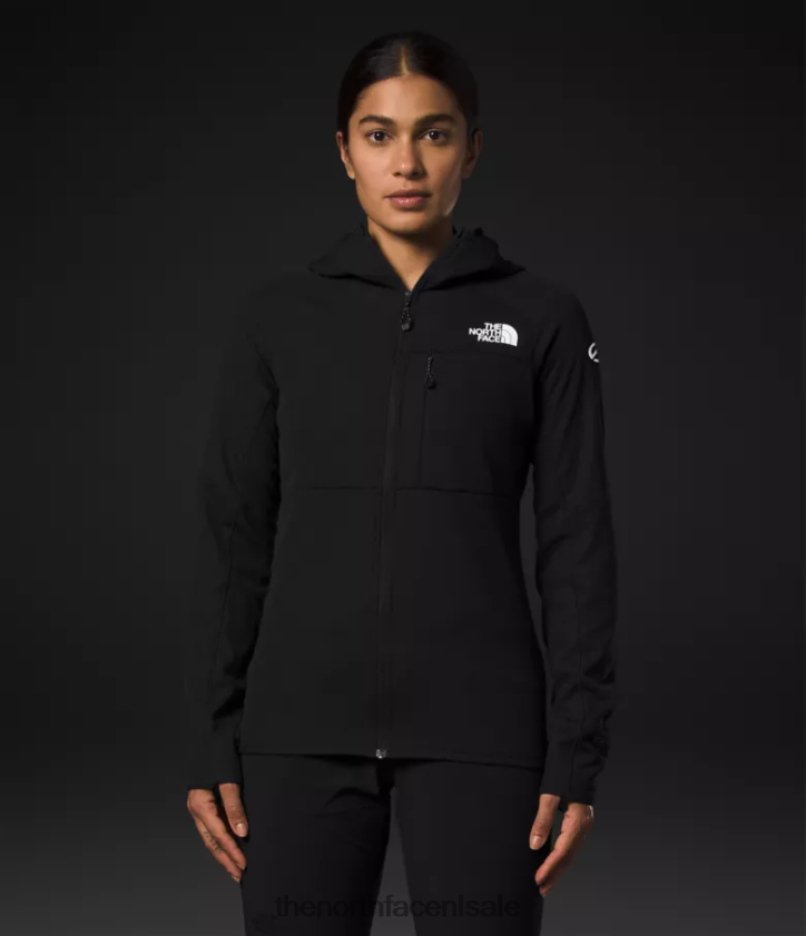 vrouwen Summit-serie futurefleece hoodie met volledige ritssluiting The North Face P464ZN737 kleding tn zwart