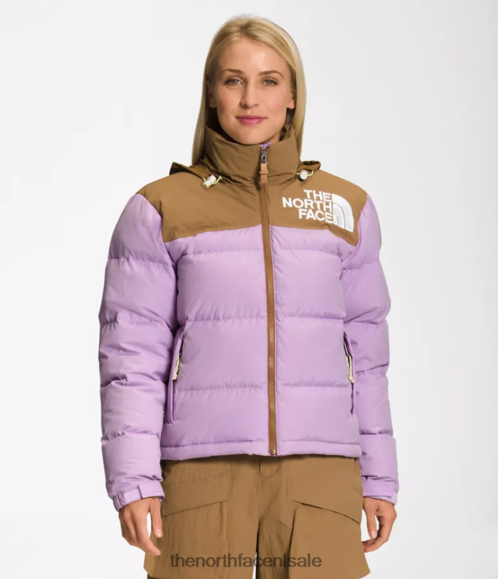 vrouwen 92 low-fi hi-tek nuptse jas The North Face P464ZN1015 kleding lupine/nuttig bruin