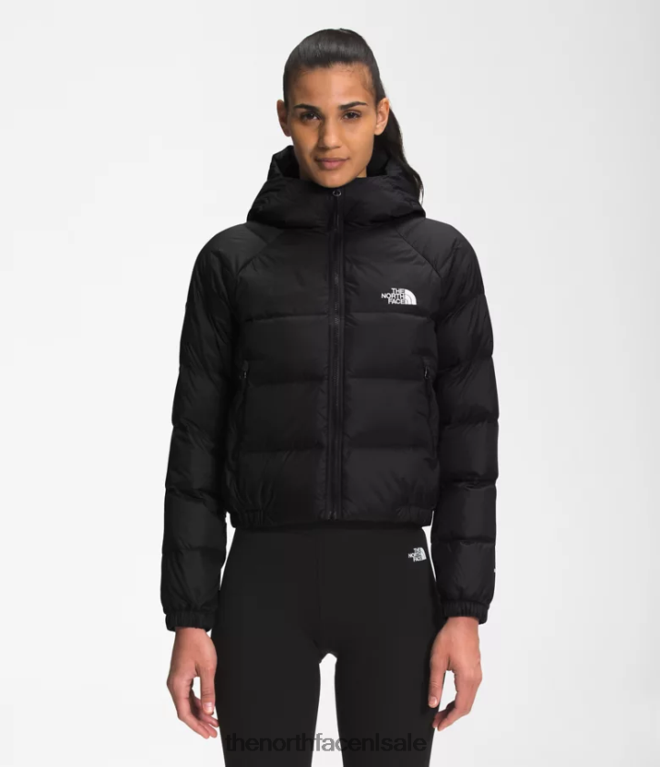 vrouwen hydrenaliet donshoodie The North Face P464ZN889 kleding tn zwart