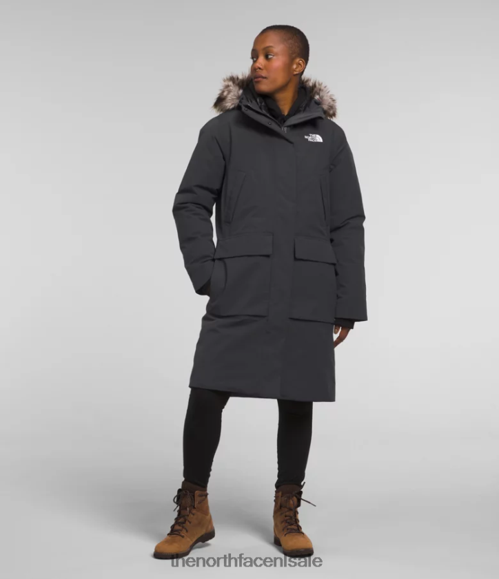 vrouwen arctische parka premium The North Face P464ZN1314 kleding asfalt grijs