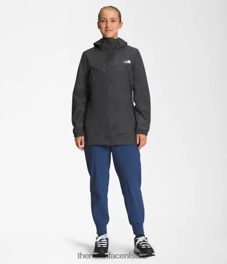 vrouwen antora parka The North Face P464ZN45 kleding asfalt grijs
