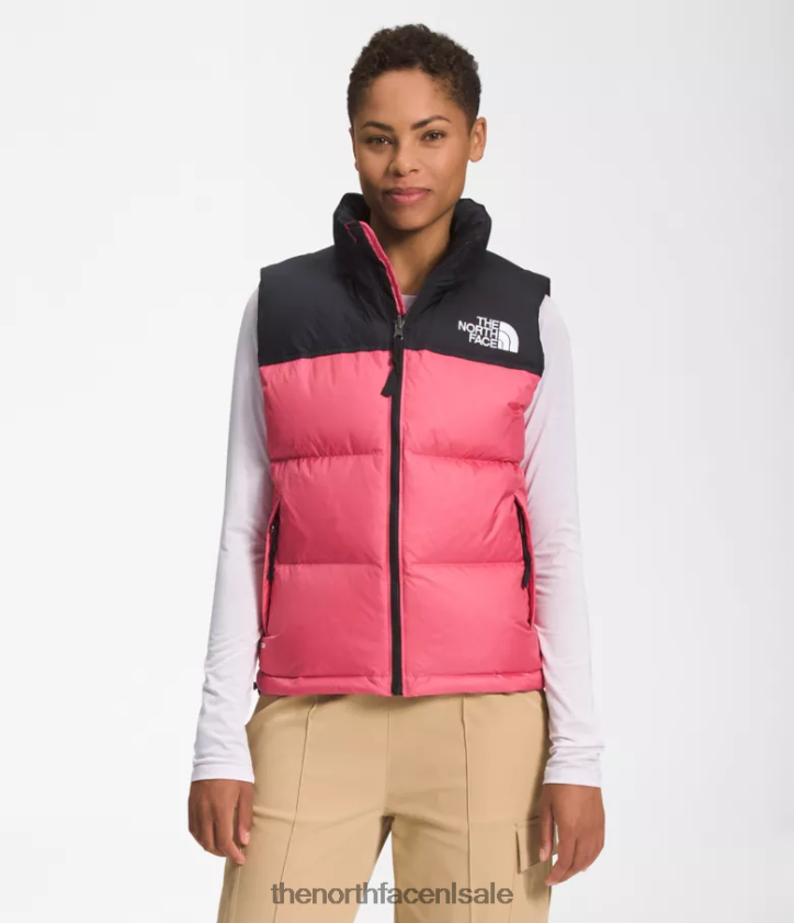 vrouwen Retro nuptse-vest uit 1996 The North Face P464ZN430 kleding kosmo roze