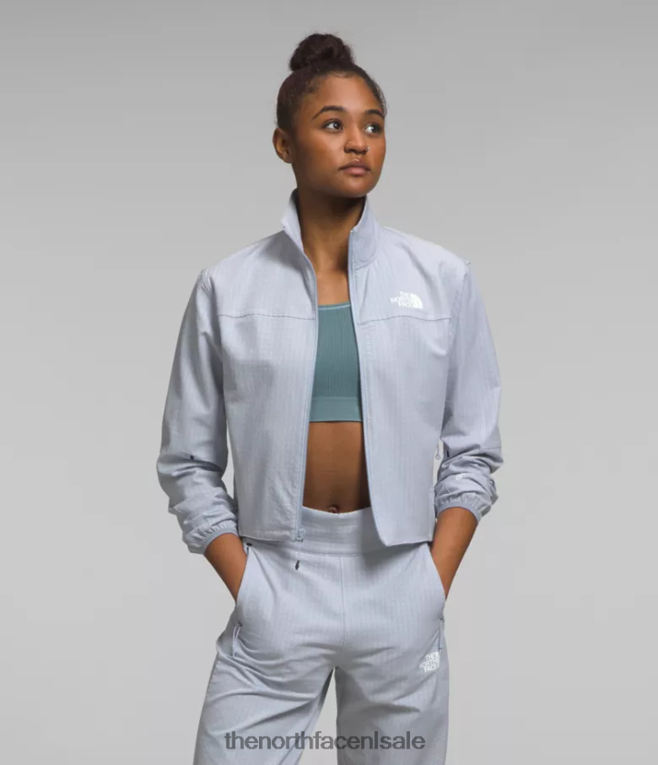 vrouwen tekware grid met volledige ritssluiting The North Face P464ZN569 kleding stoffige maagdenpalmheide