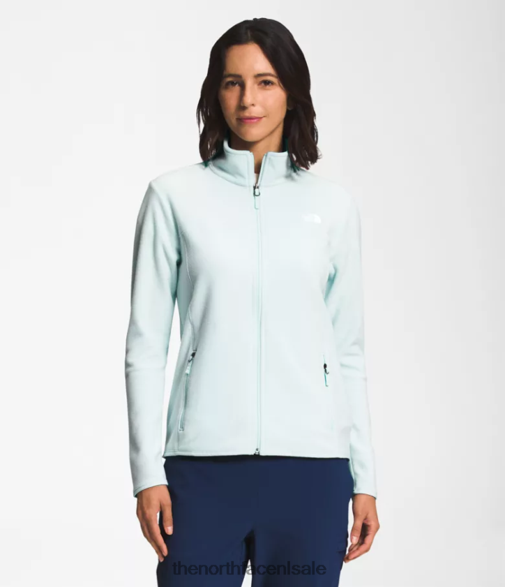 vrouwen tka gletsjerjack met volledige ritssluiting The North Face P464ZN619 kleding dakraam blauw