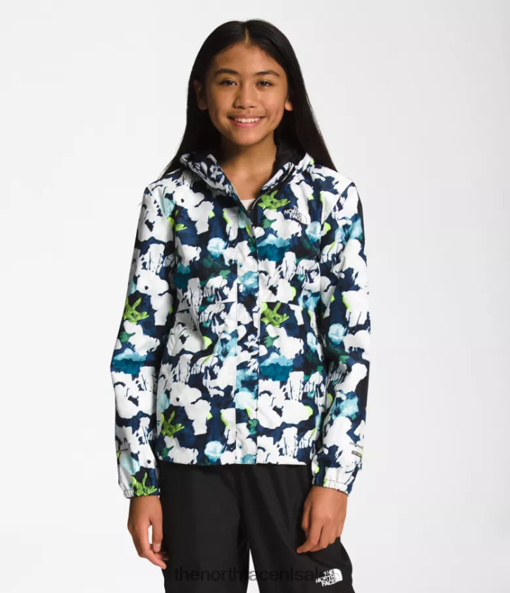 kinderen Antora regenjas The North Face P464ZN758 kleding top marine abstracte print