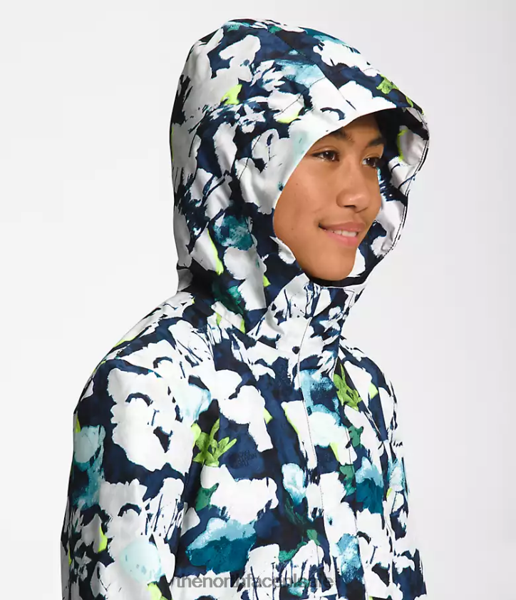 kinderen Antora regenjas The North Face P464ZN758 kleding top marine abstracte print