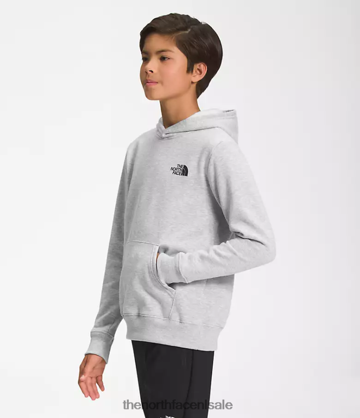 kinderen Camp fleece trui met capuchon The North Face P464ZN1102 kleding tnf lichtgrijs gemêleerd