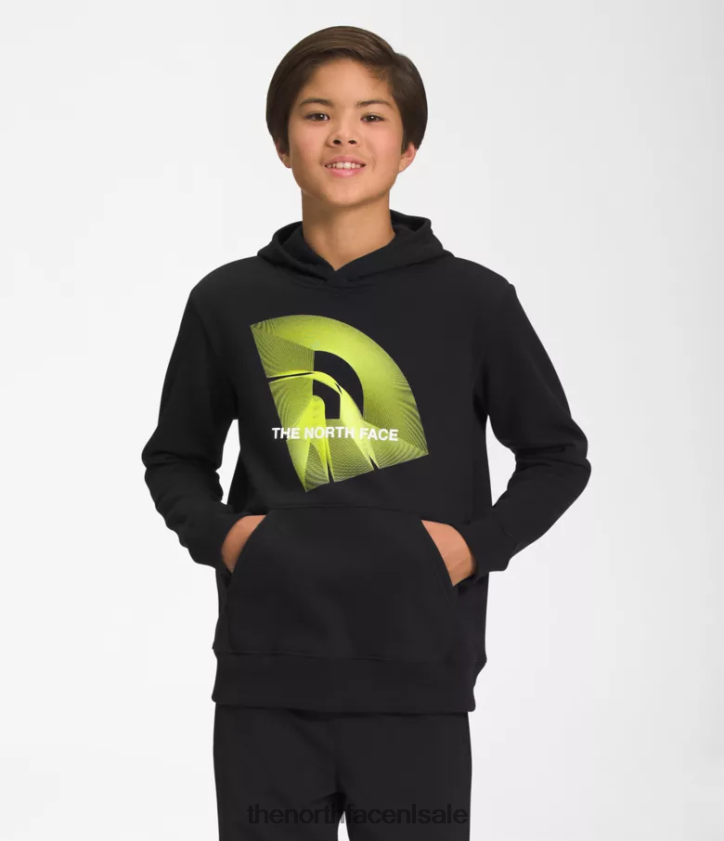 kinderen Camp fleece trui met capuchon The North Face P464ZN1103 kleding tnf zwart/tnf zwart/led geel