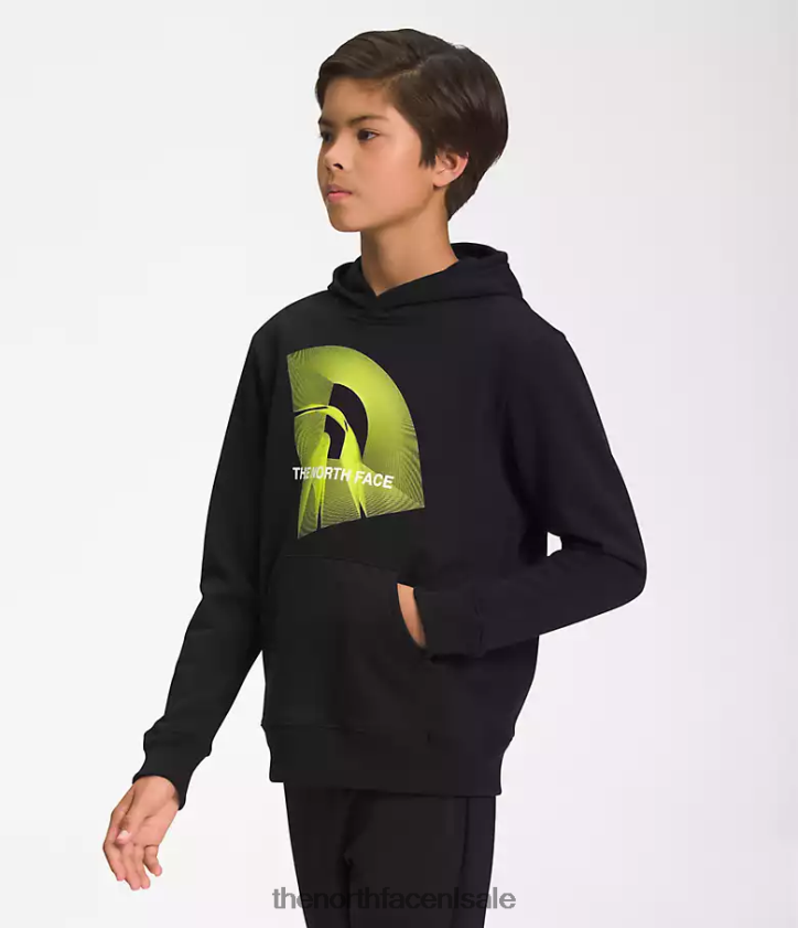 kinderen Camp fleece trui met capuchon The North Face P464ZN1103 kleding tnf zwart/tnf zwart/led geel