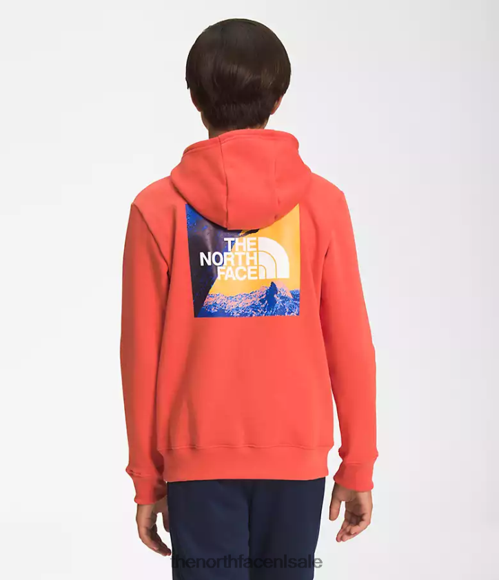 kinderen Camp fleece trui met capuchon The North Face P464ZN1105 kleding retro-oranje