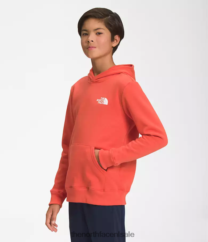 kinderen Camp fleece trui met capuchon The North Face P464ZN1105 kleding retro-oranje
