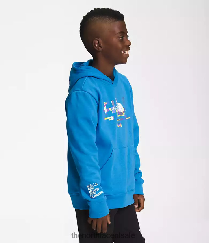 kinderen Camp fleece trui met capuchon The North Face P464ZN1106 kleding super sonisch blauw