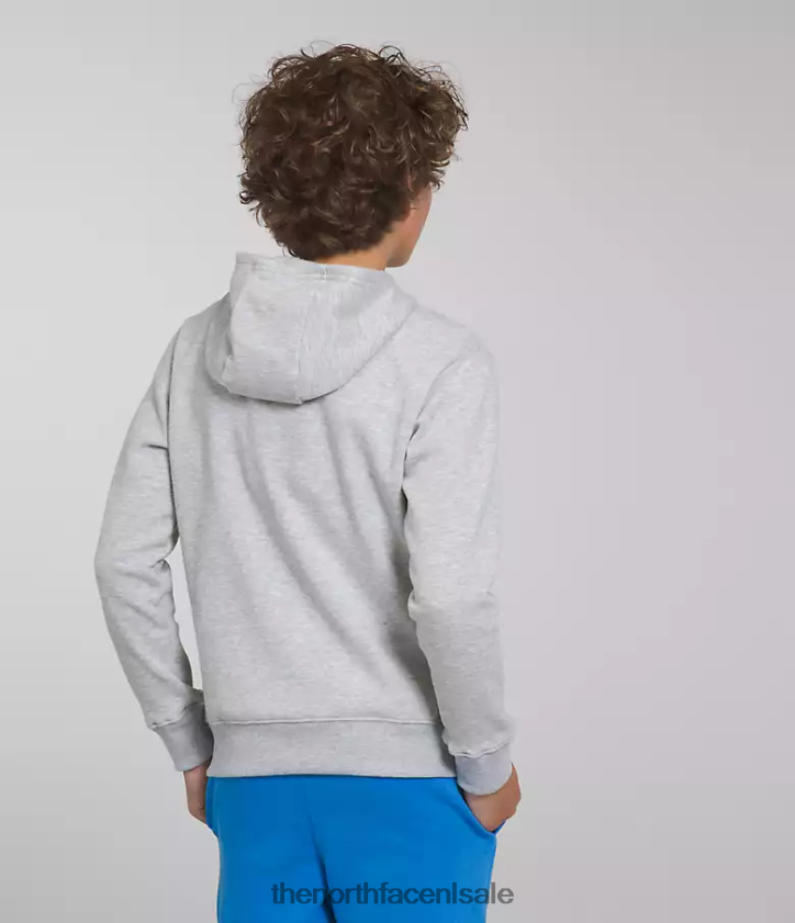 kinderen Camp fleece trui met capuchon The North Face P464ZN1108 kleding tnf lichtgrijs gemêleerd/optisch blauw