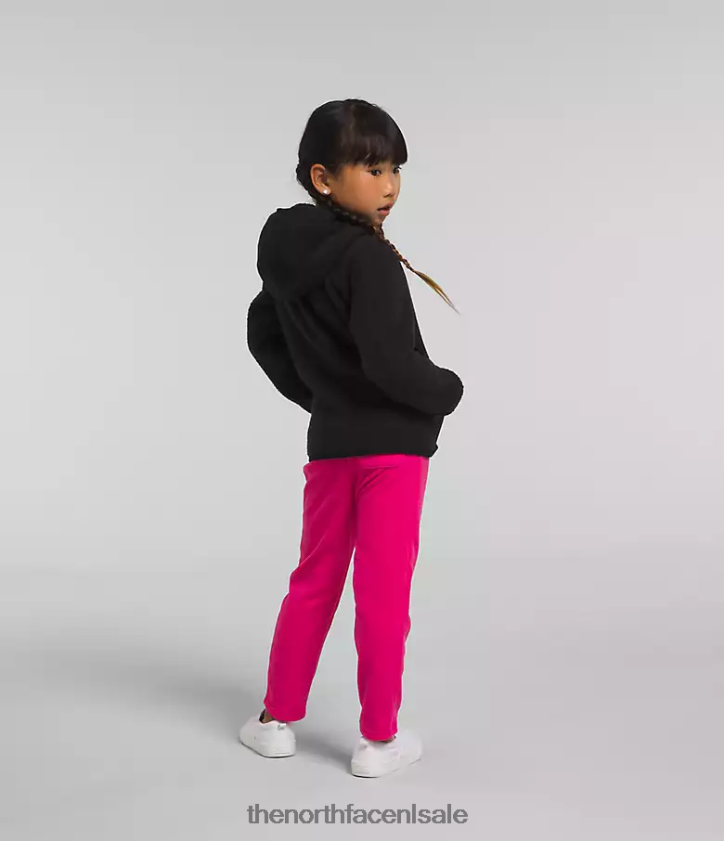 kinderen Forrest fleece hoodie met volledige ritssluiting The North Face P464ZN464 kleding tn zwart