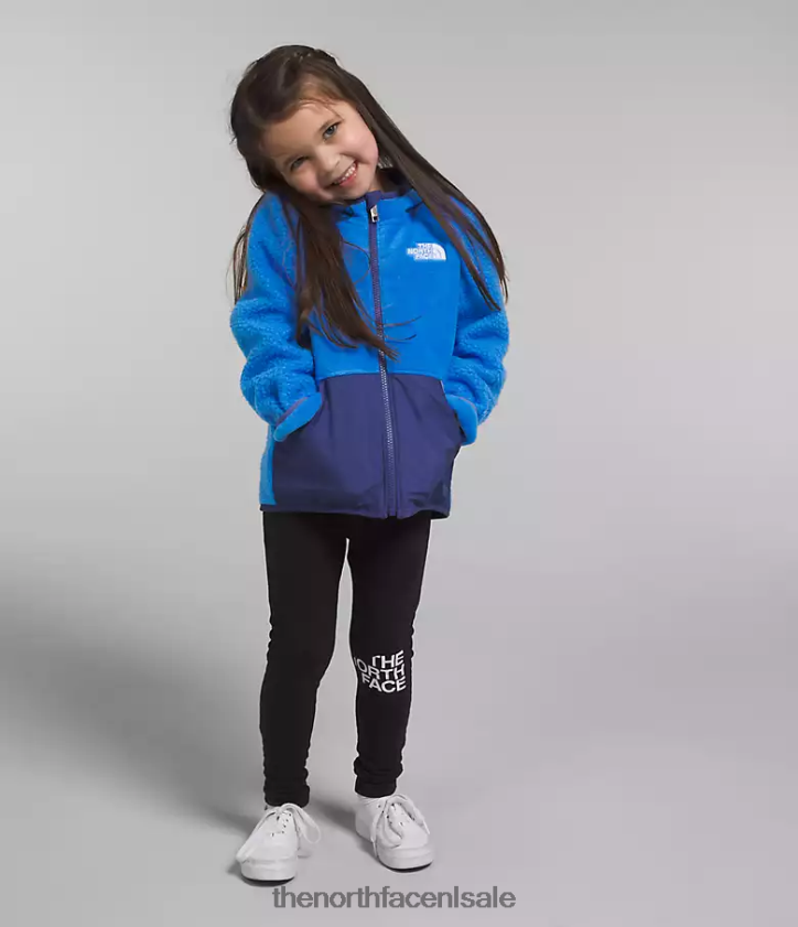 kinderen Forrest fleece hoodie met volledige ritssluiting The North Face P464ZN465 kleding optisch blauw