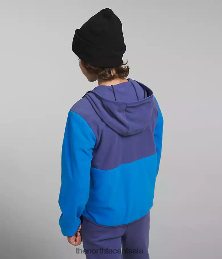 kinderen Gletsjerjack met capuchon en volledige ritssluiting The North Face P464ZN521 kleding optisch blauw