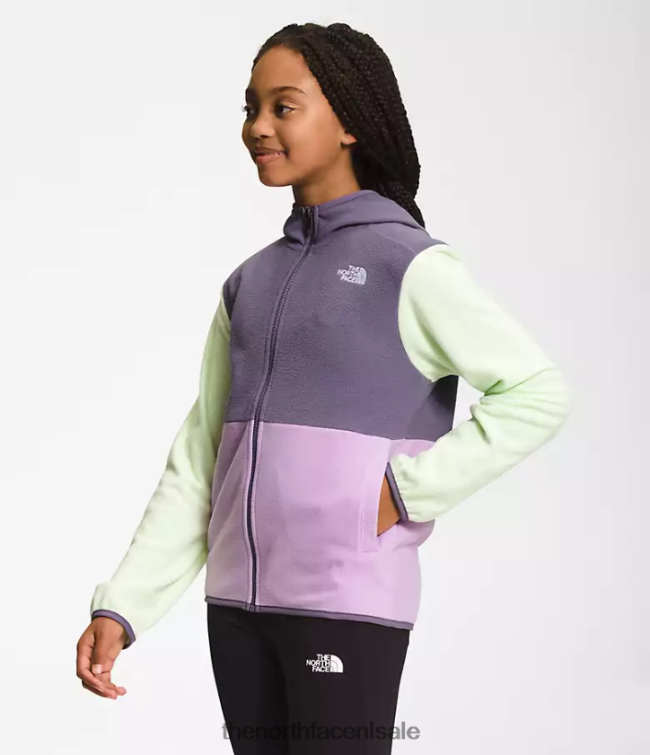 kinderen Gletsjerjack met capuchon en volledige ritssluiting The North Face P464ZN523 kleding wolvin