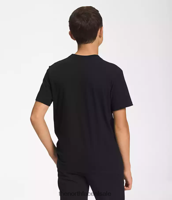 kinderen Grafisch T-shirt met korte mouwen The North Face P464ZN1055 kleding tnf zwart/tnf wit