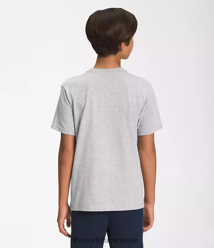kinderen Grafisch T-shirt met korte mouwen The North Face P464ZN1057 kleding tnf lichtgrijs gemêleerd/led geel