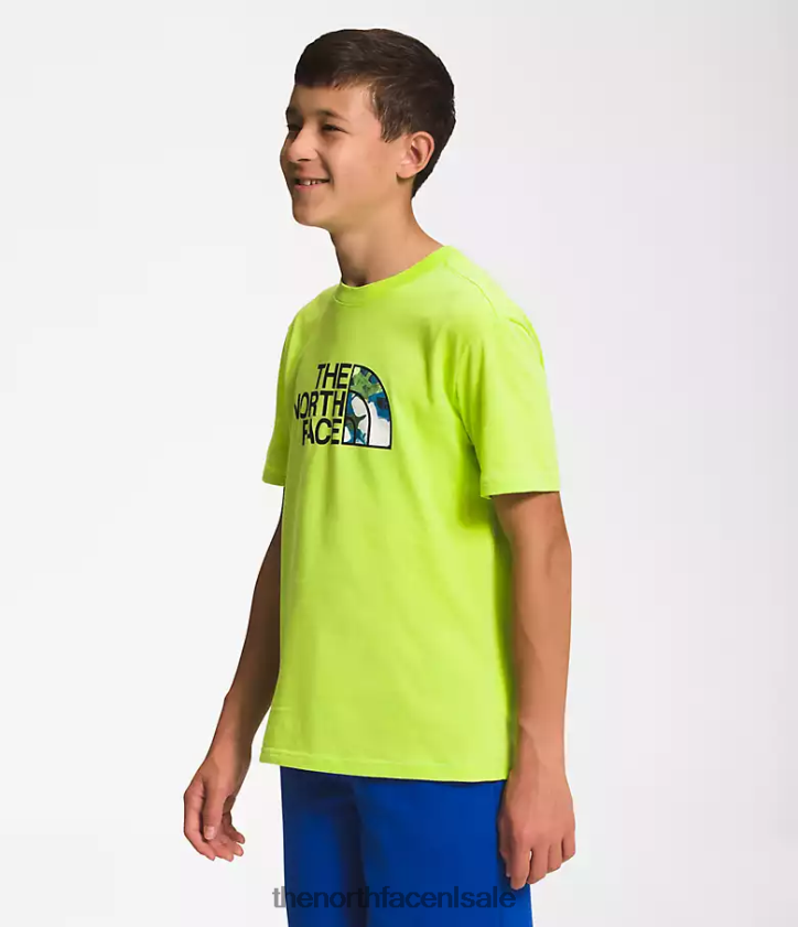 kinderen Grafisch T-shirt met korte mouwen The North Face P464ZN1060 kleding led geel/tnf zwart/top marine