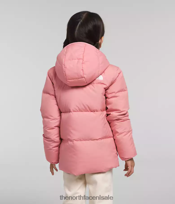 kinderen North-down jas met capuchon The North Face P464ZN862 kleding schaduwrijke roos