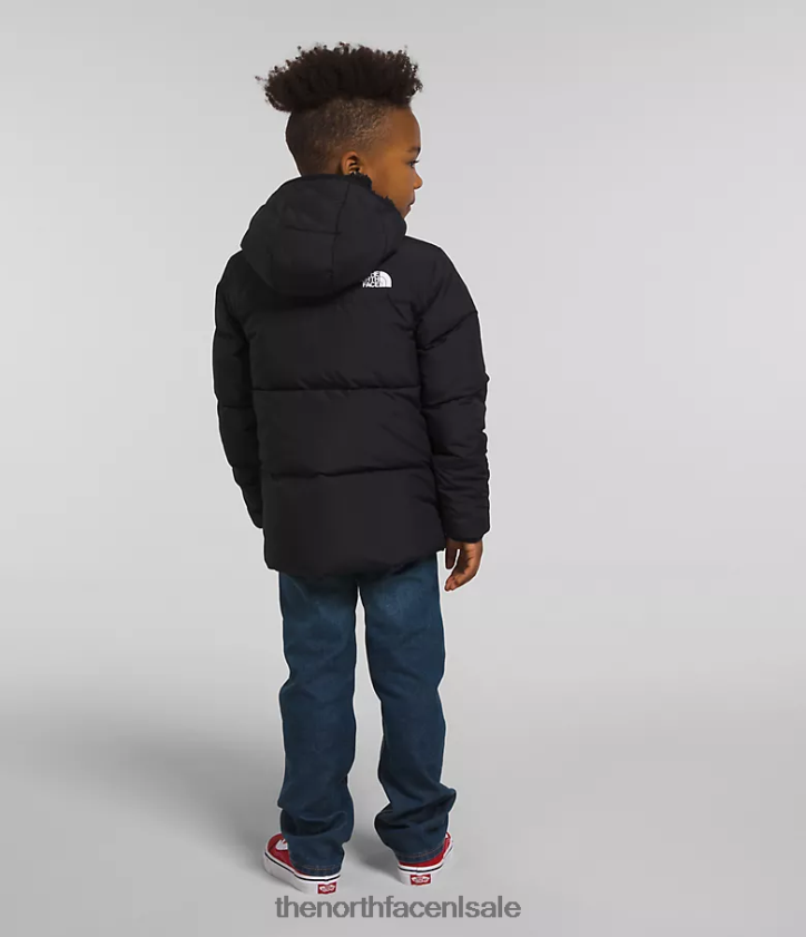 kinderen North-down jas met capuchon The North Face P464ZN863 kleding tn zwart