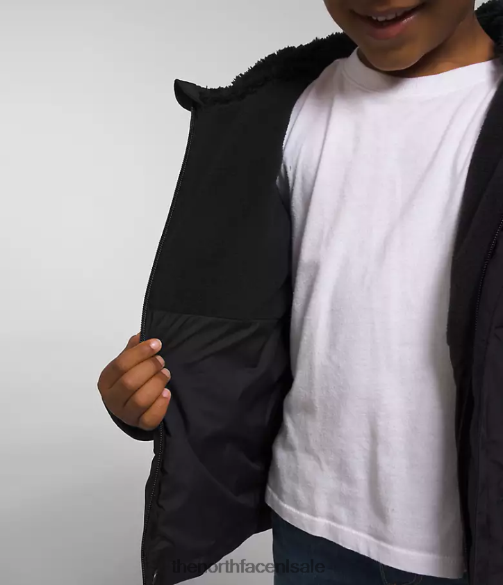 kinderen North-down jas met capuchon The North Face P464ZN863 kleding tn zwart