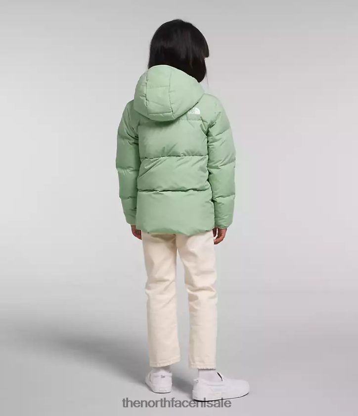 kinderen North-down jas met capuchon The North Face P464ZN864 kleding mistige salie