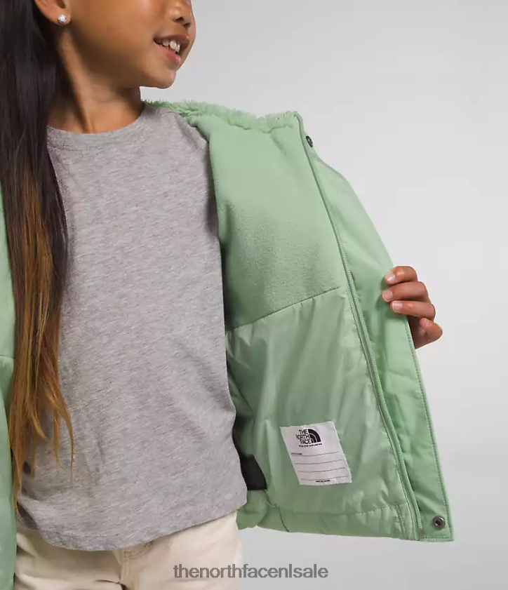 kinderen North-down jas met capuchon The North Face P464ZN864 kleding mistige salie