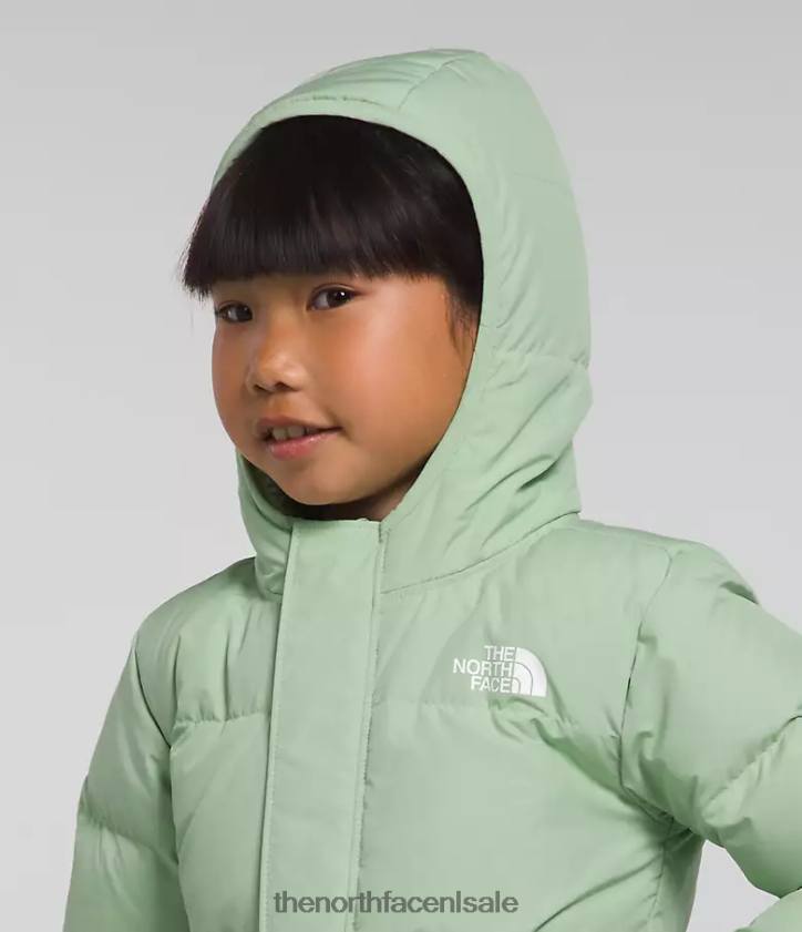 kinderen North-down jas met capuchon The North Face P464ZN864 kleding mistige salie