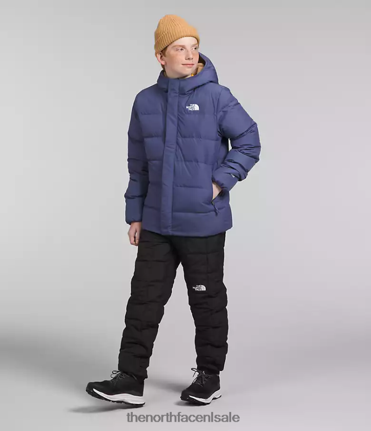 kinderen North-down parka met fleecevoering The North Face P464ZN688 kleding grot blauw