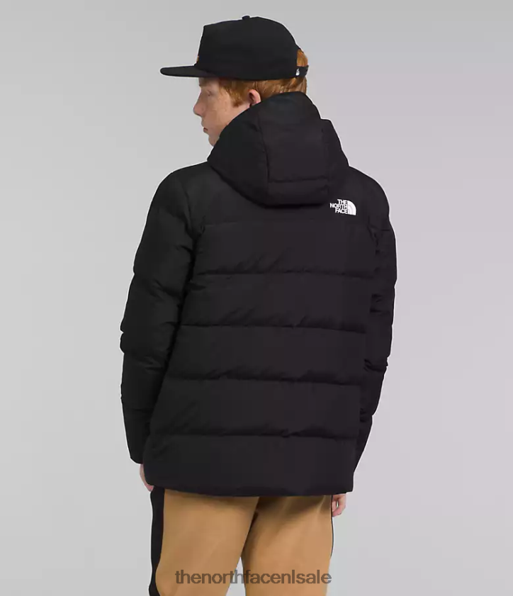 kinderen North-down parka met fleecevoering The North Face P464ZN689 kleding tn zwart