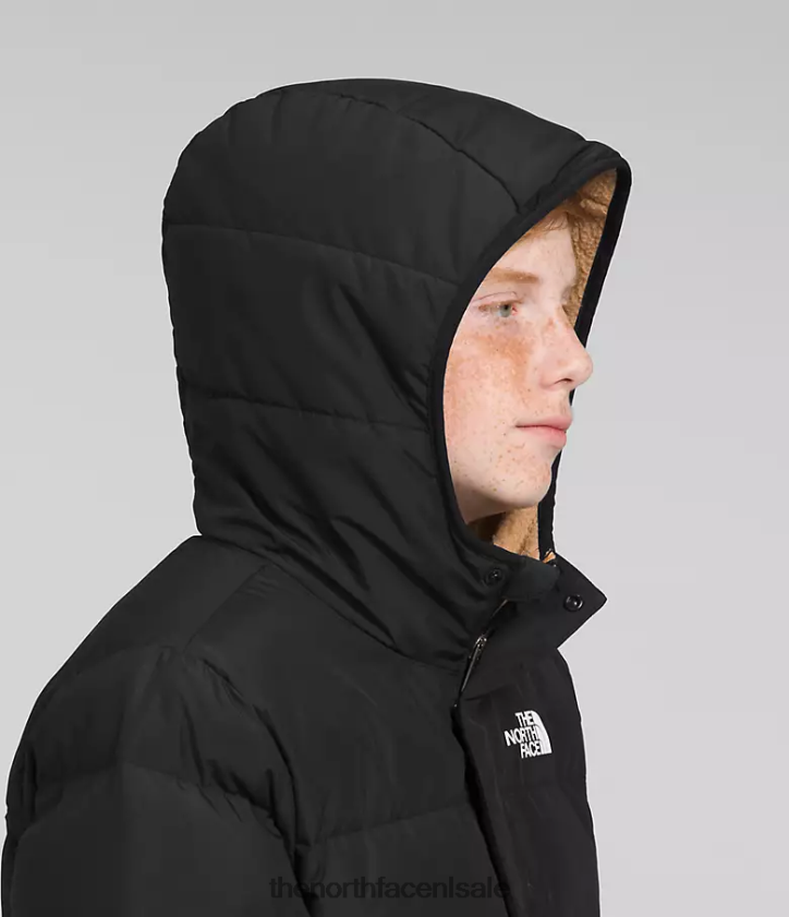 kinderen North-down parka met fleecevoering The North Face P464ZN689 kleding tn zwart