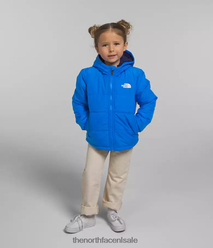 kinderen Omkeerbaar MT Chimbo jack met capuchon en volledige ritssluiting The North Face P464ZN635 kleding optisch blauw