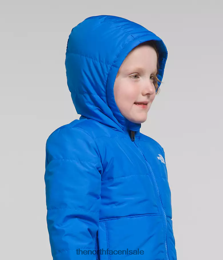 kinderen Omkeerbaar MT Chimbo jack met capuchon en volledige ritssluiting The North Face P464ZN635 kleding optisch blauw