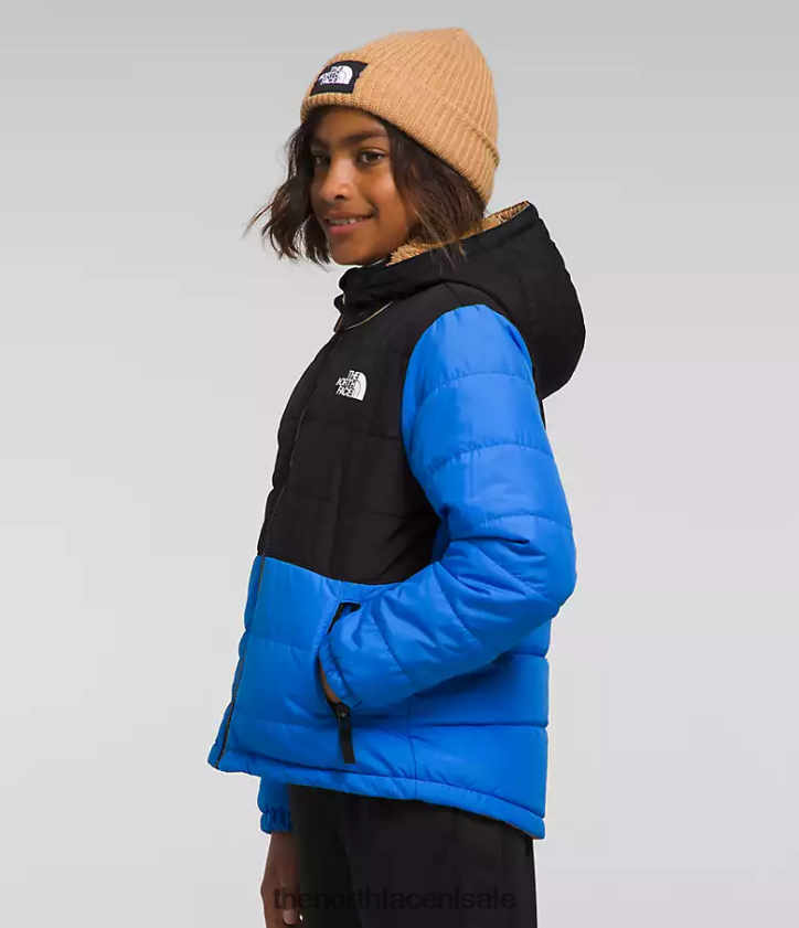 kinderen Omkeerbaar MT Chimbo jack met capuchon en volledige ritssluiting The North Face P464ZN79 kleding optisch blauw