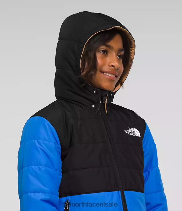 kinderen Omkeerbaar MT Chimbo jack met capuchon en volledige ritssluiting The North Face P464ZN79 kleding optisch blauw