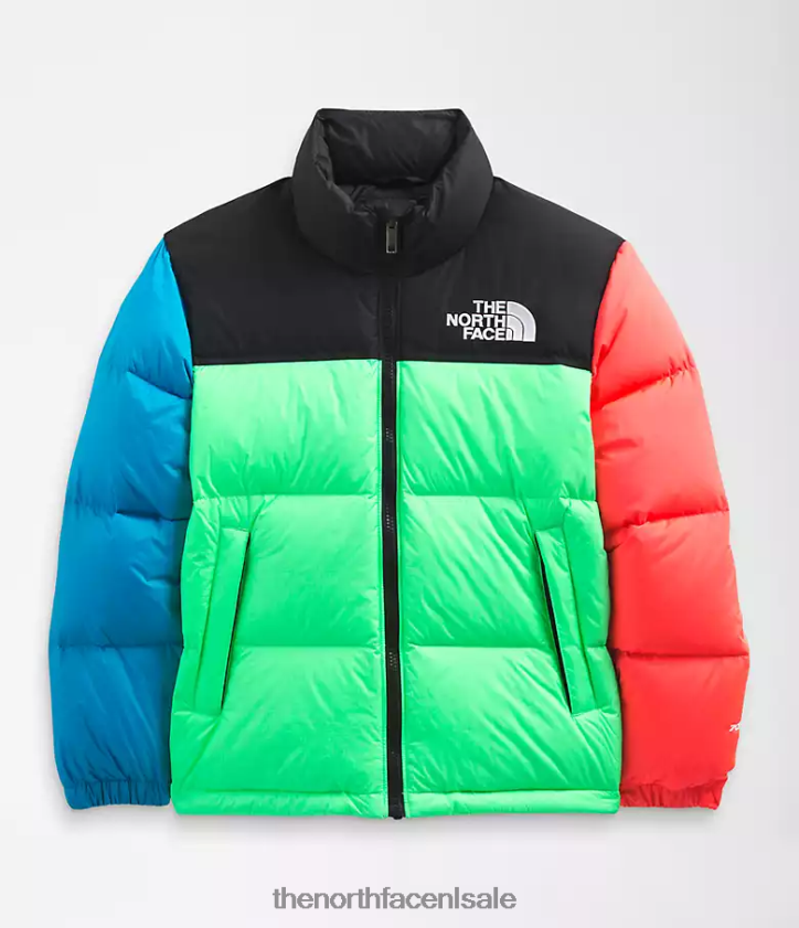 kinderen Retro nuptse jasje uit 1996 The North Face P464ZN340 kleding chlorofyl groen