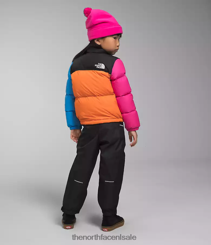 kinderen Retro nuptse jasje uit 1996 The North Face P464ZN530 kleding mandarijn-