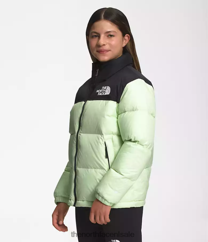 kinderen Retro nuptse jasje uit 1996 The North Face P464ZN908 kleding limoen crème